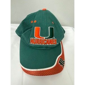 Miami Hurricanes Capsmith Vintage Adjustable Strap Green Hat Fast Shipping